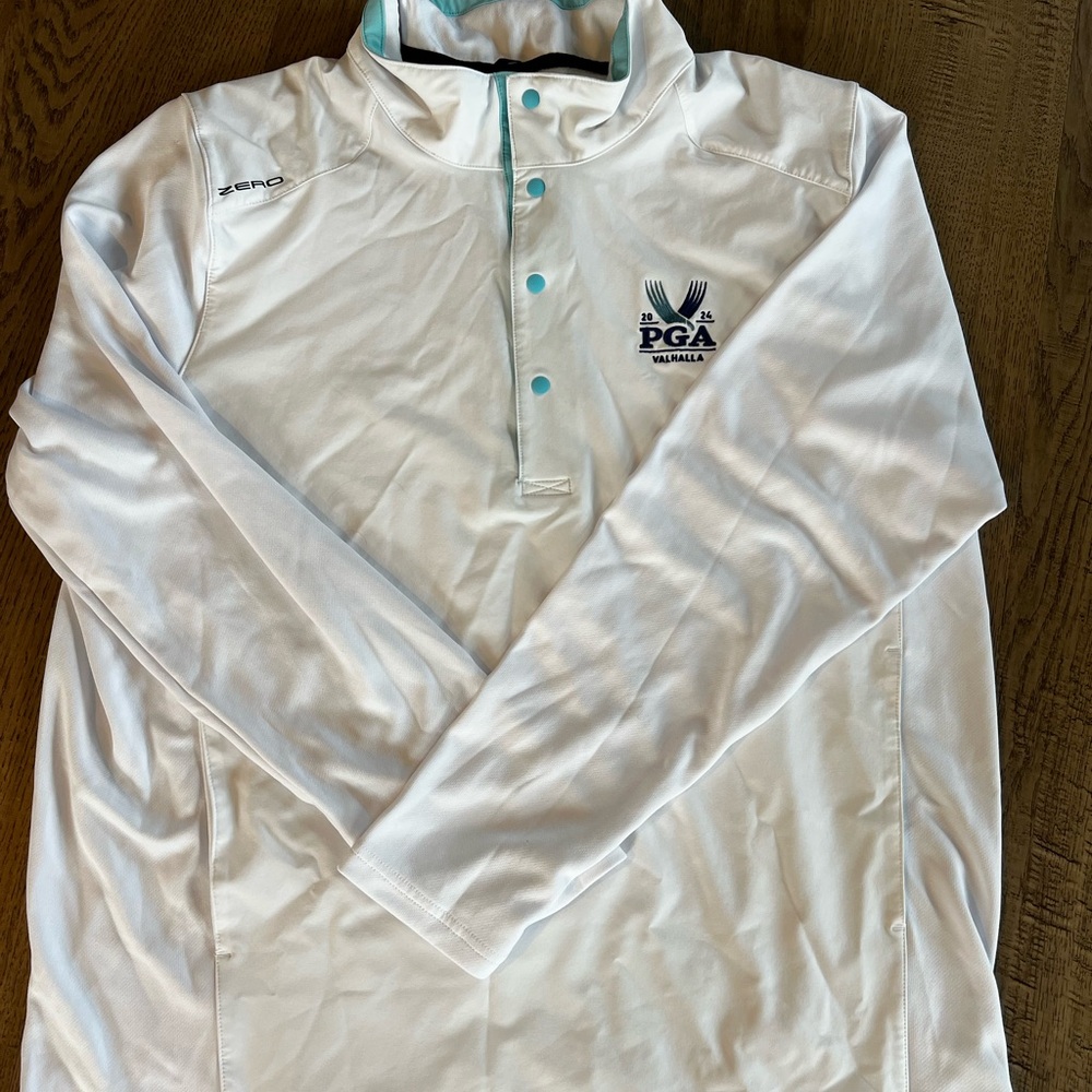 Men’s White 2024 PGA Championship White Activewear Pullover